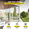 Clear Vinyl Tarp, 8 x 10 ft 20 Mil Thick, Heavy-Duty Waterproof Patio Enclosure, Tear and Weather Proof Transparent PVC Tarpaulin, with Brass Grommets and Reinforced Edges for Outdoor Cover