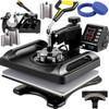 Upgrade Heat Press Machine ETL Quality & Safety Certificated 12 x 15 in 8 in 1 Heat Press Power-Saving Combo Multifunctional Sublimation 360Ã¸Rotation Heat Press Shirt Printing Machine Black