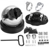 Ball Vise 5" Engraving Setting Tool 360°Rotation Engraving Block Vise 34 PCS Attachment Jewelry Engraving Block Tools Standard Block(5inch)