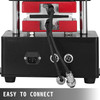 Heat Press Machine Hand Crank Heated Plates 0-250 ? & 0-999 Seconds Manual Heat Transfer, Swing-Arm Element Heating Plates 110V 2.4'' x 4.7'' each (6 X 12 cm) Dual Heating Elements