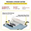 Industrial Paper Cutter A3 Heavy Duty Paper Cutter 17 Inch Paper Cutter Heavy Duty 500 Sheets Paper with Clear Cutting Guide for Offices, Schools, Businesses and Printing Shops