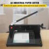 Paper Cutter 12Inch A4 Commercial Heavy Duty Paper Cutter 300 Sheets 45HRC Hardness Stack Cutter Metal Base Desktop Stack Cutter for Home Office (A4)