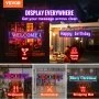 Led Sign 40 x 8 inch Led Scrolling Message Display RGB 7-Color P10 Digital Message Display Board Programmable by PC& WiFi & USB with SMD Technology for Advertising and Business