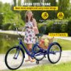 Tricycle Adult 26?? Wheels Adult Tricycle 7-Speed 3 Wheel Bikes For Adults Three Wheel Bike For Adults Adult Trike Adult Folding Tricycle Foldable Adult Tricycle 3 Wheel Bike Trike For Adults