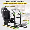 Gta-f Racing Simulator Cockpit Gaming Chair W/ Steering Wheel Stand For G29 Ps3