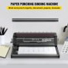 Manual Wire Binder Machine A4, Wire Binding Machine 120 Sheet, with Wire Binding Set Insert 34 Holes for Office, Store