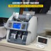 Money Counter Machine, Mixed Denominations, 2CIS, UV, MG, MT, IR, DB Counterfeit Detections with Multiple Working Models, 800/1000/1200/1500pcs/min Note Counting Machine with External Display