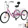 Tricycle Adult 26?? Wheels Adult Tricycle 1-Speed 3 Wheel Bikes For Adults Three Wheel Bike For Adults Adult Trike Adult Folding Tricycle Foldable Adult Tricycle 3 Wheel Bike Trike For Adults