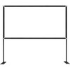 Projector Screen with Stand 100inch Portable Movie Screen 16:9 4K HD Wide Angle Projector Screen Stand Easy Assembly with Storage Bag for Home Theater Office Outdoor Use