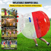 Inflatable Bumper Ball 5 FT / 1.5M Diameter, Bubble Soccer Ball, Blow It Up in 5 Min, Inflatable Zorb Ball for Adults or Children (5 FT, Red)