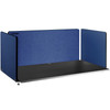 Desk Divider, 60'', Sound Absorbing, Visual Privacy and Noise Reduction, 3 Panels Privacy Acoustic Panel for Home Office Classroom, Navy Blue