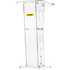 Acrylic Podium 47.5" Tall Plexiglass Podium 26.8"x14.3" Table Acrylic Pulpits for Churches 8 mm Thick Acrylic Board Acrylic Podiums and Lecterns Design for Lecture Recital Speech & Presentation