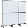 Acoustic Room Divider 72" x 66" Office Partition Panel 3 Pack Office Divider Wall Cool Gray Office Dividers Partition Wall Polyester & 45 Steel Cubicle Wall Reduce Noise and Visual Distractions