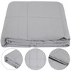 Weighted Blanket grey 15lbs 48x72" Reduce Stress Promote Deep Sleep for Adults Kids