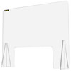 Sneeze Guard for Counter 24"x33.5" Acrylic Shield for Desk 0.2" Thick Acrylic Board Acrylic Shield for Counter w/ Transaction Window Acrylic Sneeze Guard for Cashier Counters, Banks, Restaurants