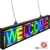WiFi P10 Led Sign Full Color 38" x 6.5", Indoor High Resolution Programmable Led Scrolling Display and New SMD Technology,Perfect Solution for Advertising