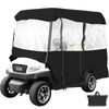 Golf Cart Enclosure 86'', 4-Person Golf Cart Cover, 4-Sided Fairway Deluxe, 300D Waterproof Driving Enclosure with Transparent Windows, Fit for EZGO, Club Car, Yamaha Cart