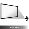 Projector Screen Fixed Frame 135inch Diagonal 16:9 Movie Projector Screen 4K HD with Aluminum Frame Projector Screen Wall Mounted for Home Theater Office