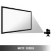 Projector Screen Fixed Frame 110inch Diagonal 16:9 4K HD Movie Projector Screen with Aluminum Frame Projector Screen Wall Mounted for Home Theater Office Use