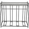 Bike Stand Rack, Bicycle Floor Bike Rack, Widths Adjustable Metal Bike Stand Storage w/ Basket, (4 Bike Stand Rack)