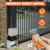 Automatic Gate Opener 1400lb with Infrared Security Photocell Sensor with 2 Remote Controls Sliding Gate Opener Move Speed 39ft Per Min