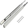 Drawer Slides 500 lb Capacity 1 Pair 60 Inch Length Heavy Duty Drawer Slides, Ball Bearing Side Mount Drawer Slides 3-Section Full Extension Heavy Duty Drawer Slides for Smooth Slide, Less Noise