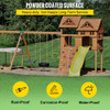 Swing Set Bracket 12" Swing Bracket A-Frame Construction Swing Set Hardware Iron Material with Green Powder Coated DIY Swing Set Middle Bracket Swing Set Kit for 2 (4x4) Legs & 1 (4x6) Beam