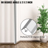 Stainless Steel Corner Guards 2 x 2 x 48 inch Metal Wall Corner Protector Pack of 20 Corner Guards 20 Ga 304 Stainless Corner Guard with 90-Degree Angle for Wall Protection and Decoration