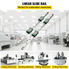 2PCS Linear Rail 0.79-79 Inch, Linear Bearings and Rails with 4PCS HSR20 Bearing Block, Linear Motion Slide Rails Plus for DIY CNC Routers Lathes Mills, Linear Slide Kit fit X Y Z Axis