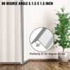 Stainless Steel Corner Guards 1.5 x 1.5 x 48 inch Metal Wall Corner Protector Pack of 5 Corner Guards 20 Ga 304 Stainless Corner Guard with 90-Degree Angle for Wall Protection and Decoration