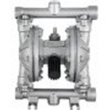 Air-Operated Double Diaphragm Pump, 1/2 in Inlet & Outlet, Stainless Steel Body, 8.8 GPM & Max 120PSI, PTFE Diaphragm Pneumatic Transfer Pump for Petroleum, Diesel, Oil & Low Viscosity Fluids