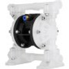 Air-Operated Double Diaphragm Pump, 1/2 in Inlet & Outlet, Polypropylene Body, 8.8 GPM & Max 120PSI, PTFE Diaphragm Pneumatic Transfer Pump for Petroleum, Diesel, Oil & Low Viscosity Fluids
