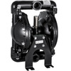 Air-Operated Double Diaphragm Pump 1 inch Inlet Outlet Aluminum 35 GPM Max 120PSI, Nitrile Diaphragm, QBY4-25L-1inch-35