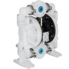 Air-Operated Double Diaphragm Pump 1 inch Inlet/Outlet 30GPM Polypropylene Max 120PSI for Chemical and Industrial Use