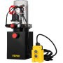 Hydraulic Pump 4 Quart Hydraulic Power Unit Double Acting Hydraulic Pump Unit with Steel Oil Tank 12V DC Hydraulic Pump for Dump Trailer Car Lifting (Steel,Double Acting)
