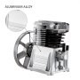 Air Compressor Pump 3HP 11.8CFM Air Compressor Head Pump 115PSI Single Stage Twin Cylinder Aluminum Air Compressor Head Piston Style Splash Lubrication Pump (Single Stage)