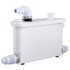 Macerator Pump 400W, 4 Inlets for Basement, Kitchen, Toilet, Sink, Shower, Bathtub Waste Water Disposal Upflush Machine, Elevation up to 21ft, White