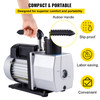 Vacuum Pump 5 CFM Dual Stage Refrigerant Vacuum Pump 1/2 HP Air Conditioner Refrigerant HVAC Air Tool,HVAC Rotary Auto Refrigerant Vacuum Pump for Automobile Reparation Vacuum Evacuation