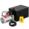 Single Acting Hydraulic Pump 12V DC Hydraulic Power Unit 3.75 Gallon Dump Trailer Pump Steel Hydraulic Power Unit (Steel, 15 Quart/Single Acting)