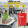 Fuel Caddy, 35 Gallon, Gas Storage Tank on 4 Wheels, with Manuel Transfer Pump, Gasoline Diesel Fuel Container for Cars, Lawn Mowers, ATVs, Boats, More, RedFuel Caddy, 35 Gallon, Gas Storage Tank on 4 Wheels, with Manuel Transfer Pump, Gasoline Diesel Fuel Container for Cars, Lawn Mowers, ATVs, Boats, More, Red