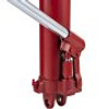 Hydraulic Long Ram Jack, 12 Tons/26455 lbs Capacity, with Single Piston Pump and Clevis Base, Manual Cherry Picker w/Handle, for Garage/Shop Cranes, Engine Lift Hoist, Red