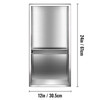 Shower Niche Stainless Steel, 12'' x 24'' x 4'', Wall-inserted Niche Recessed, Easy to Install, Recessed Shower Shelf Modern and Elegant, Soap Niche Polished Finish for Shower/Bathroom