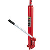 Hydraulic Long Ram Jack, 8 Tons/17363 lbs Capacity, with Single Piston Pump and Clevis Base, Manual Cherry Picker w/Handle, for Garage/Shop Cranes, Engine Lift Hoist, Red