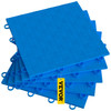 Garage Tiles Interlocking, 12'' x 12'', 50 pcs, Blue Garage Floor Covering Tiles, Non-Slip Diamond Plate Garage Flooring Tiles, Support up to 55,000