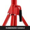 Pipe Jack Stand with 4-Ball Transfer V-Head 6mm Thickness and Folding Legs 1500LB Welding Pipe Stand Adjustable Height 28-52IN 1107S-type Pipe Jacks for Welding