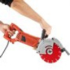 Electric Concrete Saw, 7" Blade with 3 inch Max Cutting Depth, Wet/Dry Sawing with Blade and Tools for Granite, Brick, Porcelain, Reinforced Concrete