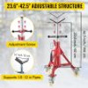 Pipe Stand, Pipe Jack Stand, V Head Pipe Stand Adjustable Height 23.6-42.5 Inch, Pipe Jack Stands with Casters 882 LB, Folding Portable Pipe Stands 1/8-12 Inch Pipe Supporting, Steel Jack Stand