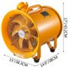 Explosion Proof Fan 12 Inch(300mm) Utility Blower 550W 110V 60HZ Speed 3450 RPM for Extraction and Ventilation in Potentially Explosive Environments