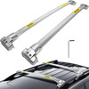 Roof Rack Rail Compatible with Jeep Grand Cherokee 2011-2021 Cross Bar Silver Set Carrier Baggage Top Luggage Pair Durable Storage Cross Bar Roof Rails Stainless Steel