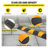 2pcs 6 Feet Rubber Driveway Modular Heavy Duty Speed 72.4 x 12 x 2.4 Inch Cable Protector Ramp for Garage Gravel Roads Asphalt Concrete, 2Pack-6Ft-Speed Bump